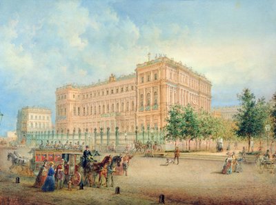 Ansicht des Nikolajewski-Palastes, St. Petersburg, 1868 von Vasili Semenovich Sadovnikov